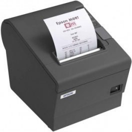 Home 90 Epson TM-T88IV desktop POS receipt printer with printed receipt