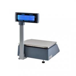 Zahabi ZS2500 label scale with a display showing weight