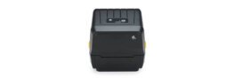 Zebra ZD420d direct thermal desktop printer with a compact front view