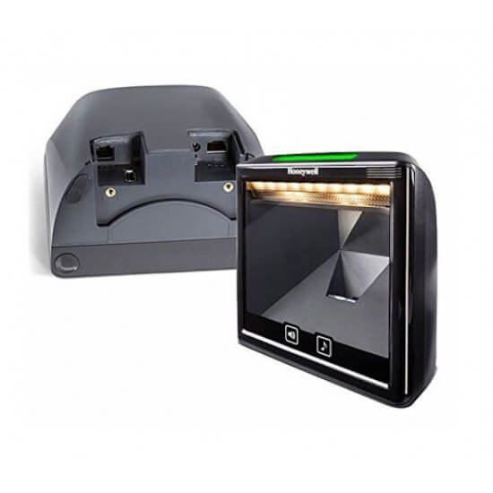 9780G Fixed Barcode Scanner 4 Front and rear views of the Honeywell 7980G