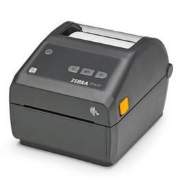 Zebra ZD420d direct thermal desktop printer with compact design and front paper feed