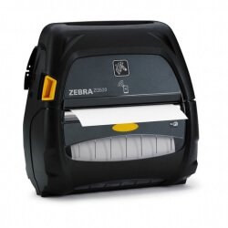 Home 17 Zebra ZQ520 RFID mobile printer printing a label