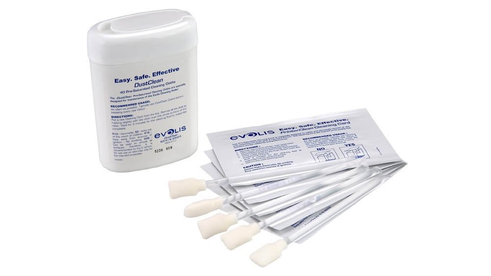 ID Card Printer Cleaning Kit By Evolis 1 id card printer cleaning kit