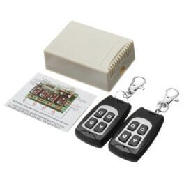 Remote control set for access control systems, including a circuit board, two remotes