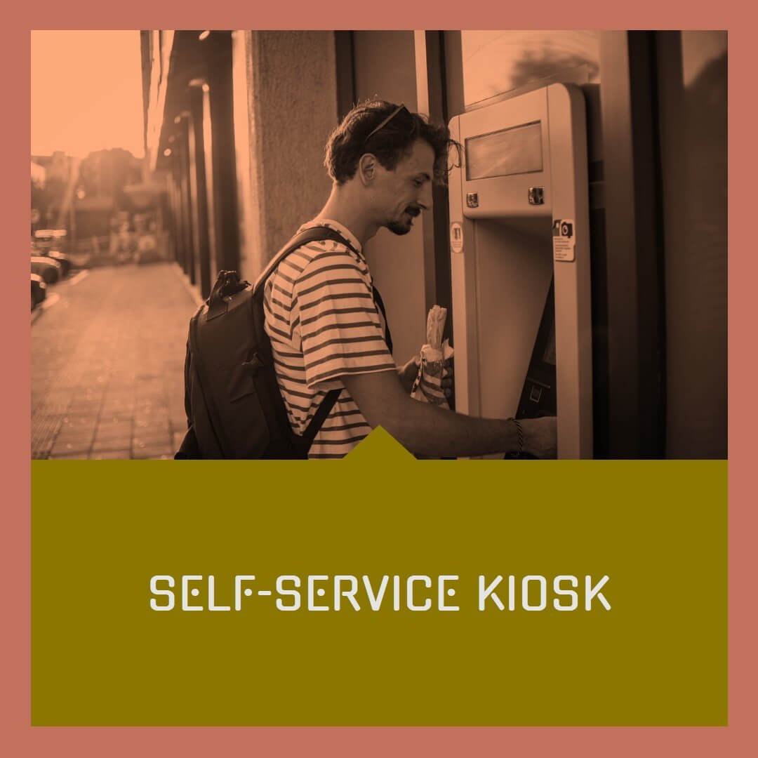 audio and video for kiosk machine