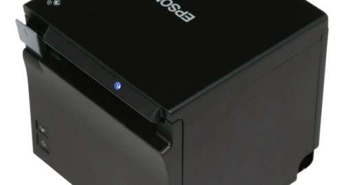 Epson TM-m30ii barcode printer in black.