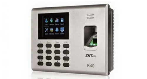 ZKTeco K40 biometric attendance device.