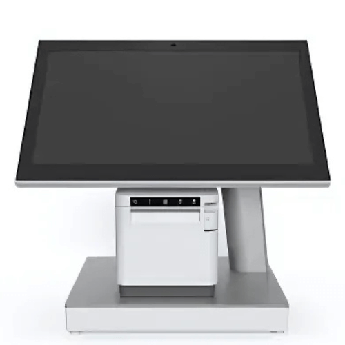 Modern POS machine with a sleek touchscreen design, representing advanced technology for retail and customer management.