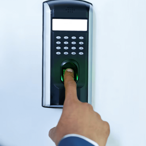 Finger scanning on a biometric attendance device