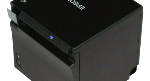 Epson TM-m30ii thermal printer in black.