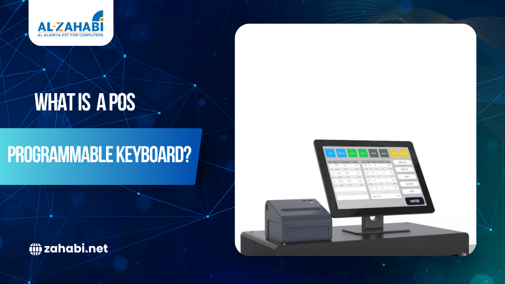 POS system with a touchscreen and receipt printer.