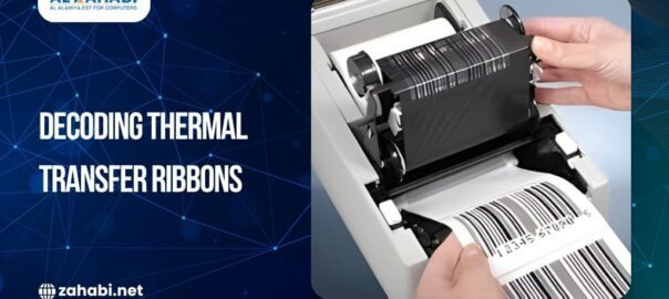 Thermal transfer ribbon used in barcode printer for durable and high-quality labels