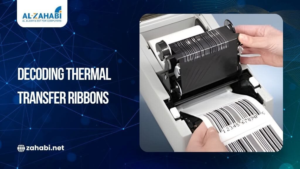 Thermal transfer ribbon used in barcode printer for durable and high-quality labels