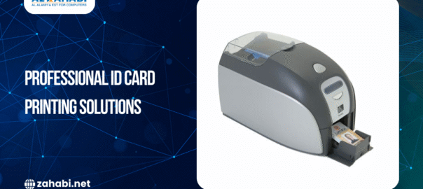 Professional ID card printer used for secure employee and access card printing