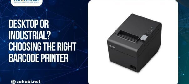 Barcode printer used for desktop or industrial barcode printing in retail and warehouse environments