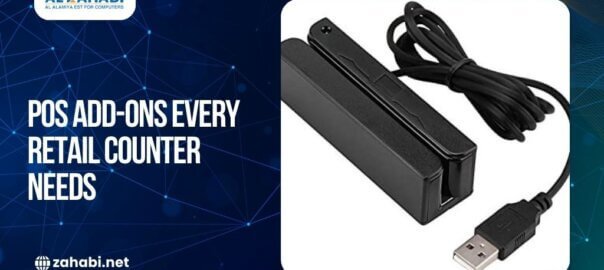 Essential POS Accessories Every Retail Store Needs 2 POS add-on accessory for retail counters including USB card reader used with POS systems for secure transactions